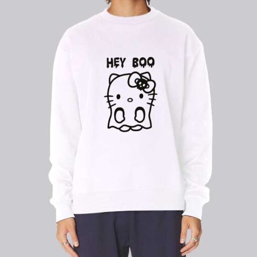 Ghost Hello Kitty Hey Boo Sweatshirt
