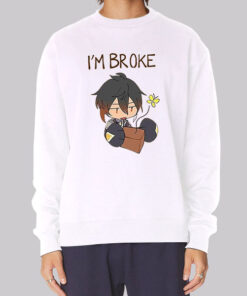 I'm Broke Kawaii Manga Genshin Sweatshirt