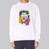Vintage Comic Creepy Joker Sweatshirt