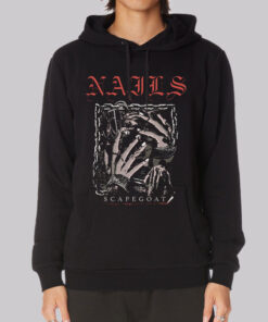 Scary Scapegoat Death Nails Hoodie