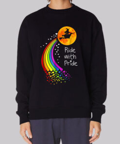 Lgbt Witch Ride With Pride Sweatshirt
