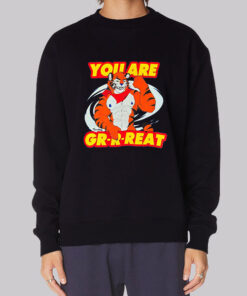 Cartoon Tiger You Are Great Sweatshirt