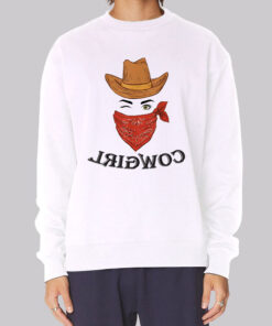 Cowboy Hat Reverse Cowgirl Sweatshirt