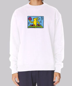 Dj Dog New Keith Haring Talking Heads Pop Art Sweatshirt