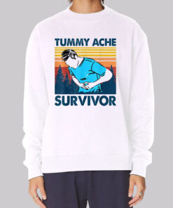 Funny Retro Tummy Ache Survivor Sweatshirt