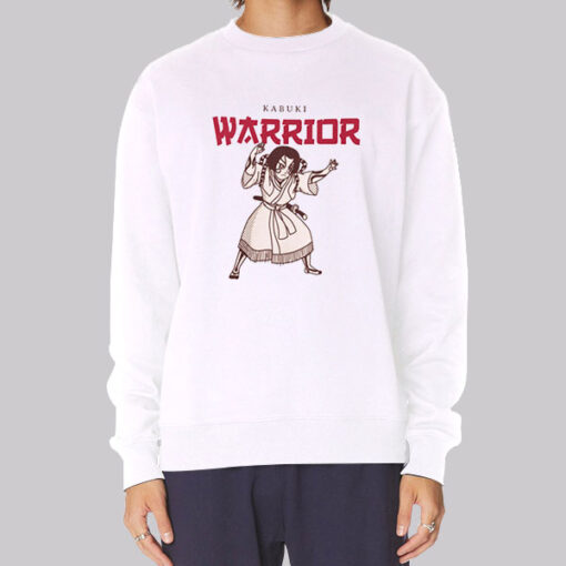Manga Japanese Art Kabuki Warrior Sweatshirt