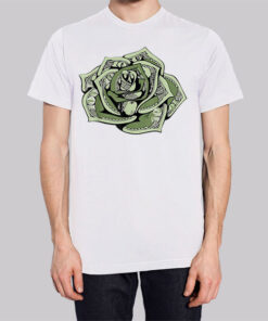 Classic Design 100 Dollar Bill Rose Shirt