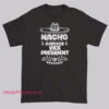 Funny t-shirt design with a sombrero and the phrase “NACHO AVERAGE VICE PRESIDENT,” a pun on “not your average,” often worn for Cinco de Mayo or as a playful leadership gift.