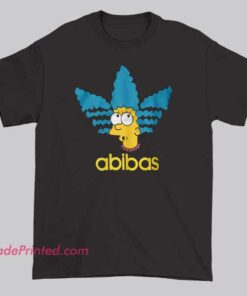 Funny Cartoon Abibas Parody Logo Shirt featuring a playful cartoon twist on the Adidas-inspired design. Bold and humorous streetwear tee for parody logo lovers and aesthetic fashion fans.