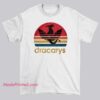 Retro Dragon Dracarys Logo Shirt featuring a bold fire-breathing dragon parody inspired by the Adidas three-stripes style. Funny Adidas parody streetwear tee for fans of dragons and parody logos.