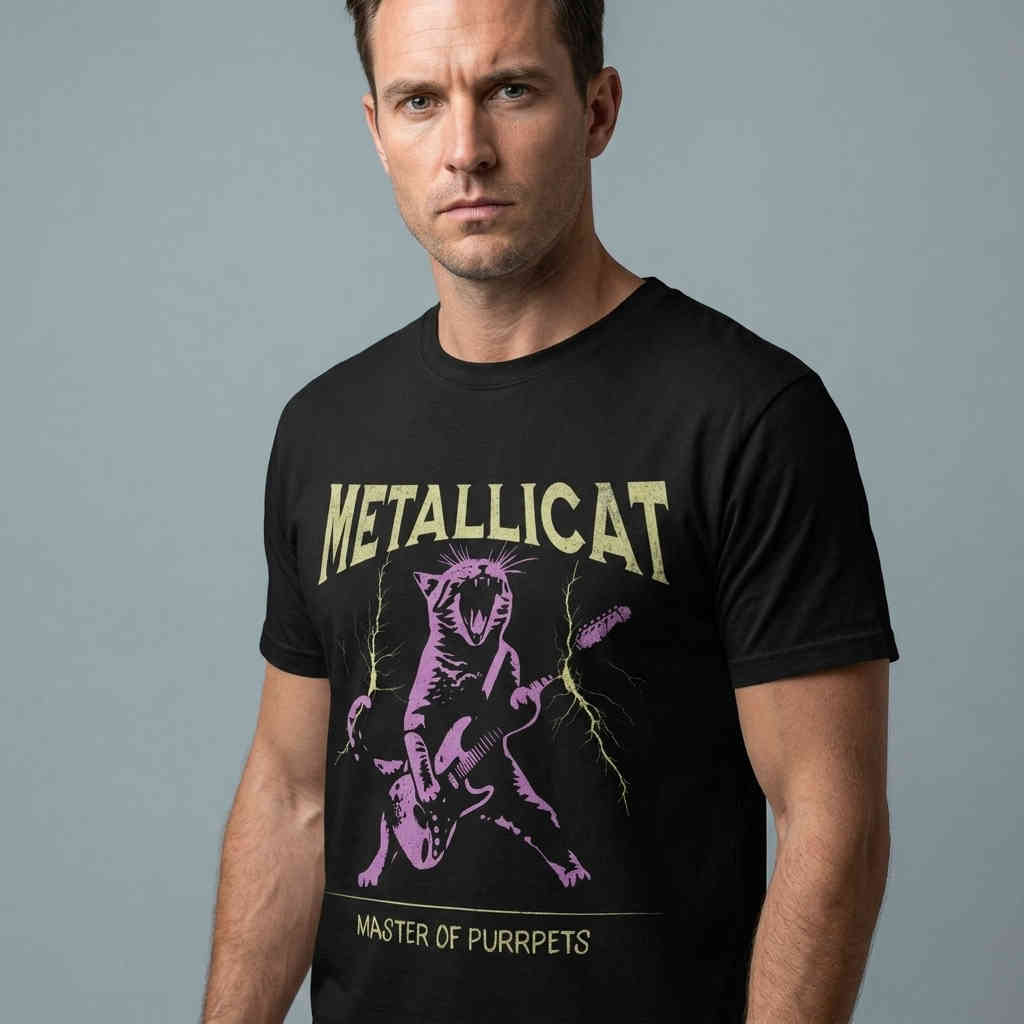 Funny Music Metallicat Master of Purrpets Shirt - Made Printed Store